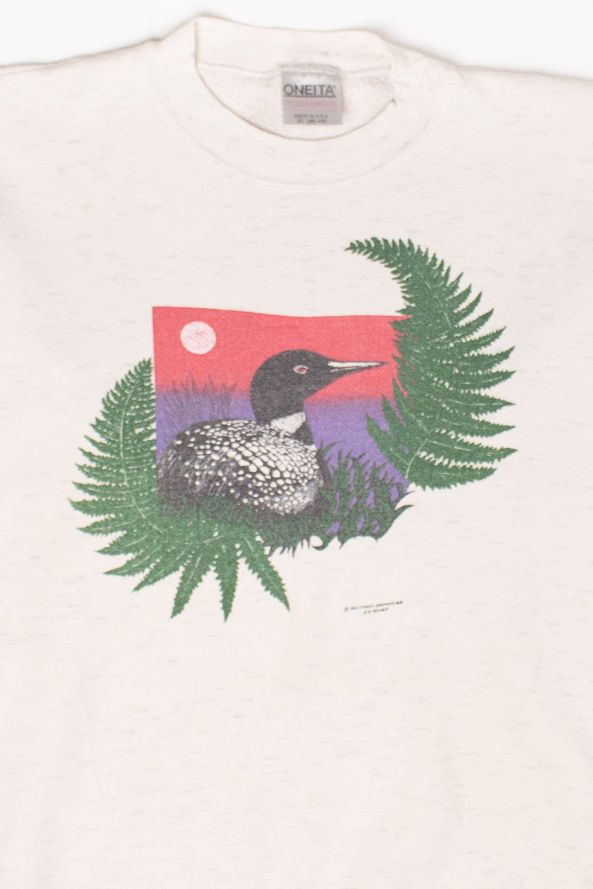 Vintage Loon & Fern Sweatshirt (1992)