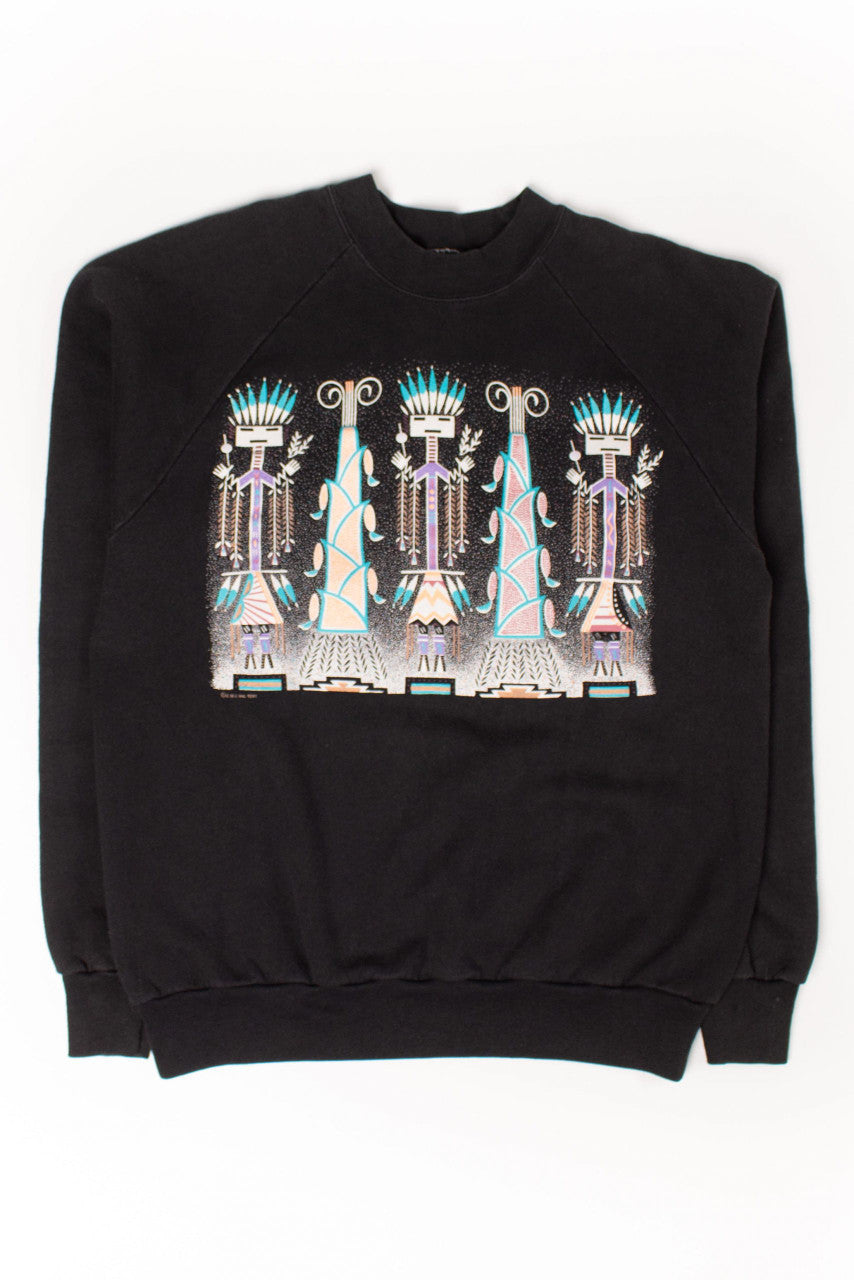 Vintage Geo Totems Sweatshirt (1991)