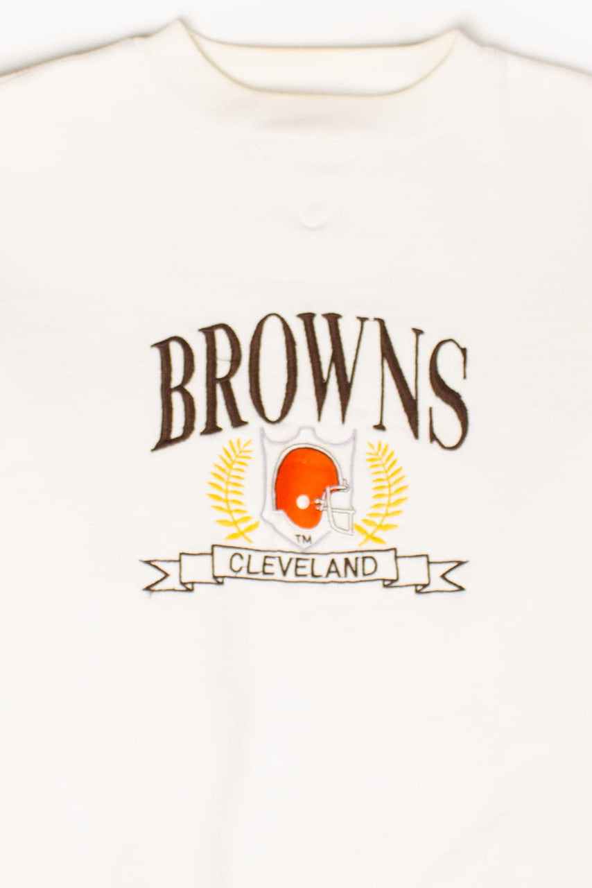 Vintage Cleveland Browns Embroidered Sweatshirt (1990s) 1