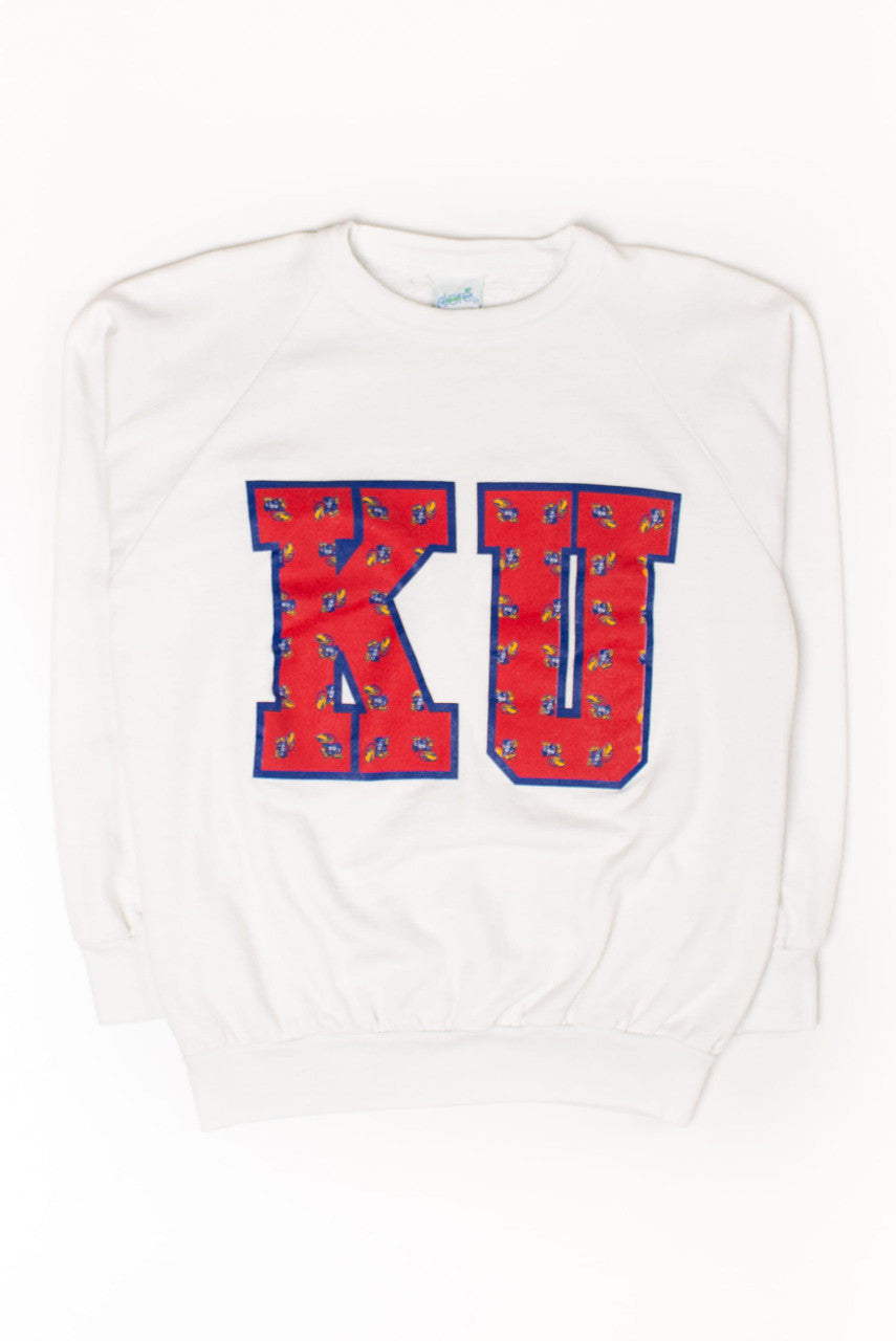 Vintage Kansas University 'KU' Sweatshirt (1990s)