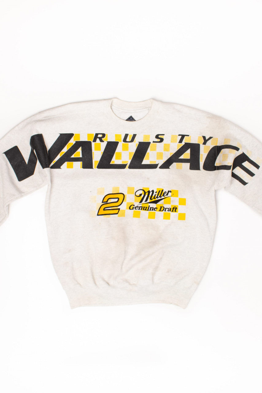 Vintage Rusty Wallace Spell Out Racing Sweatshirt (1990s)