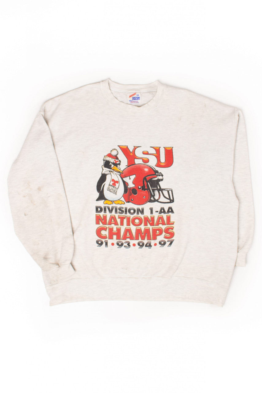 Vintage YSU Division 1-AA National Champs Sweatshirt (1997)