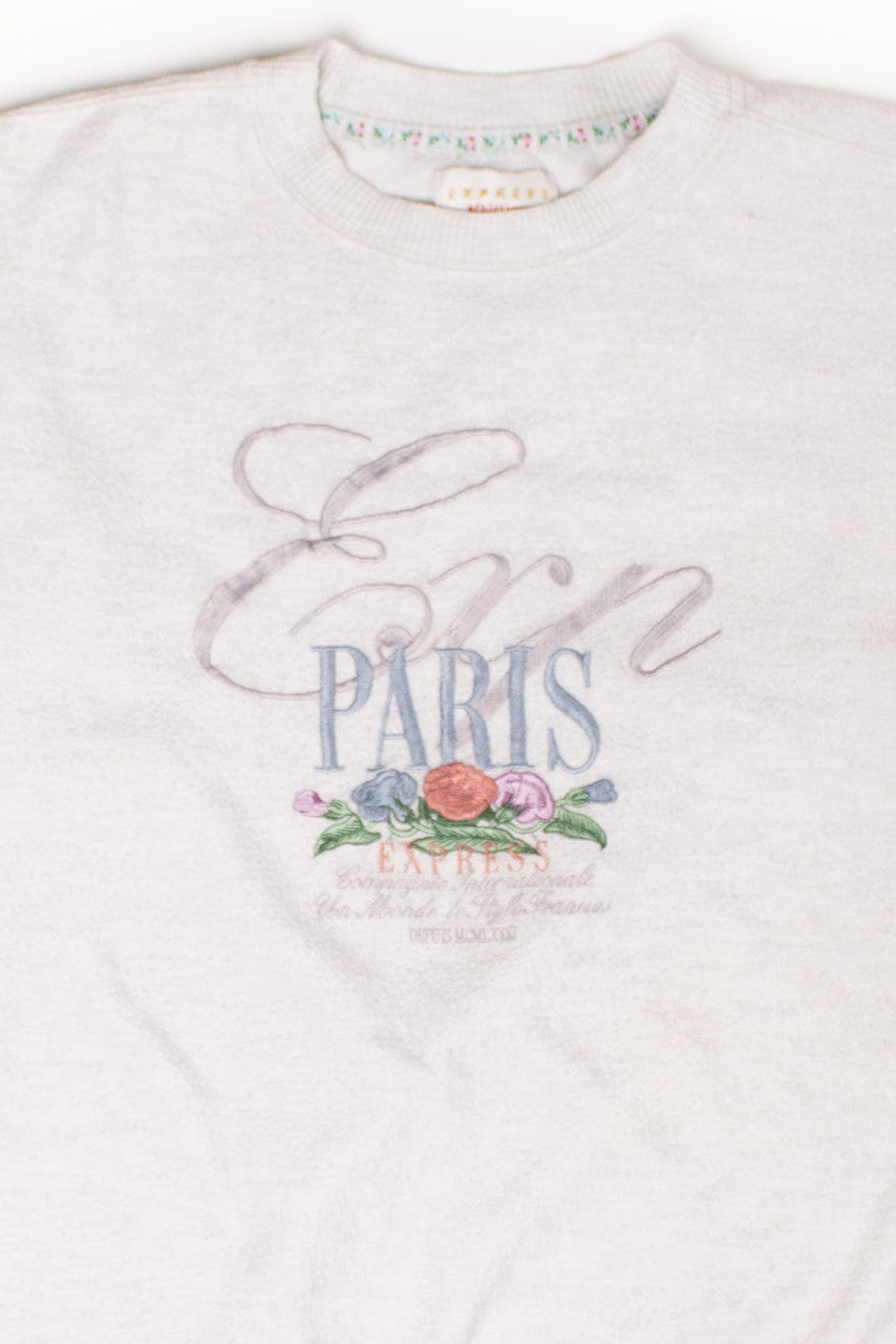 Vintage Paris Express Fleece Sweatshirt (1990s)