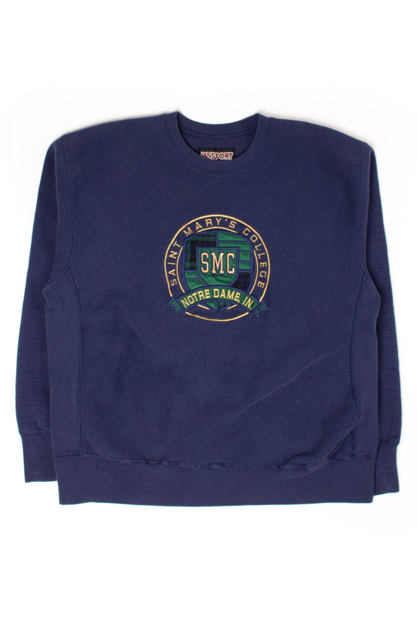 Vintage Notre Dame Saint Mary's College Sweatshirt (1990s)