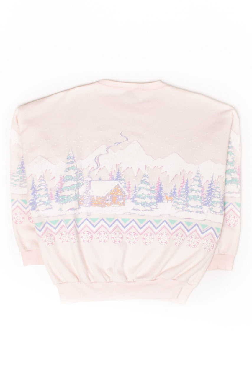 Vintage Lake Tahoe All Over Graphic Sweatshirt (1980s)