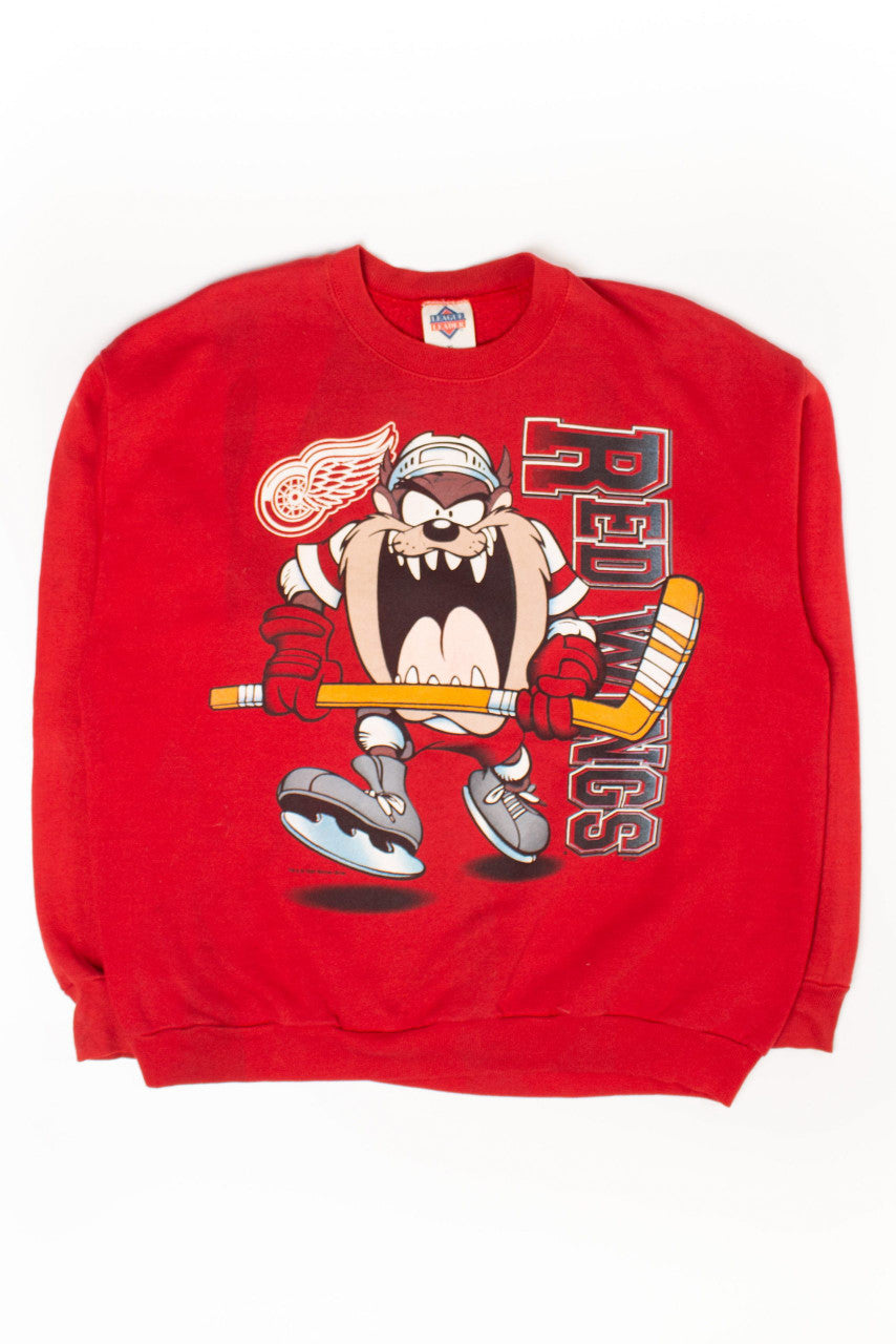 Vintage Detroit Red Wings Taz Sweatshirt (1990s)