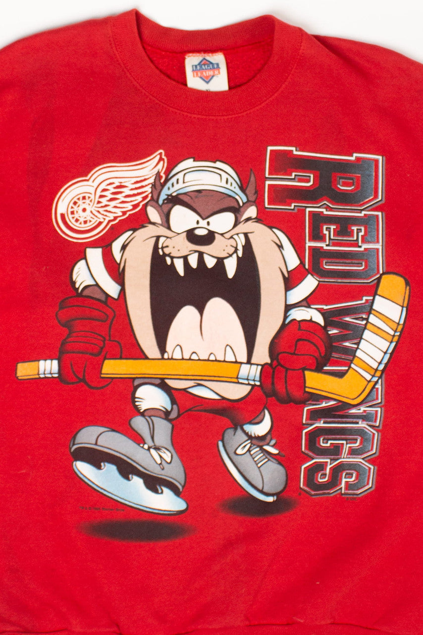 Vintage Detroit Red Wings Taz Sweatshirt (1990s)