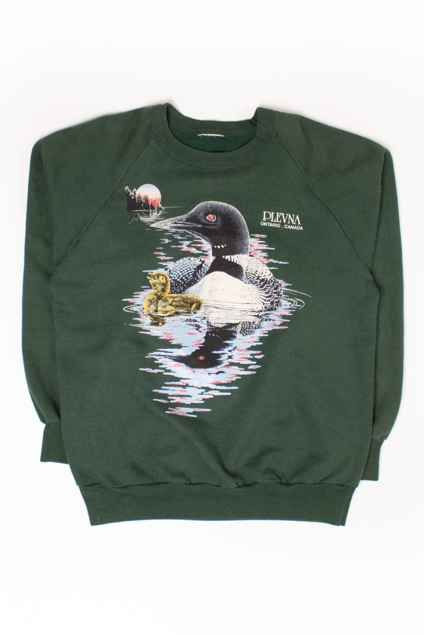 Vintage Plevna Ontario Loon Sweatshirt (1990s)