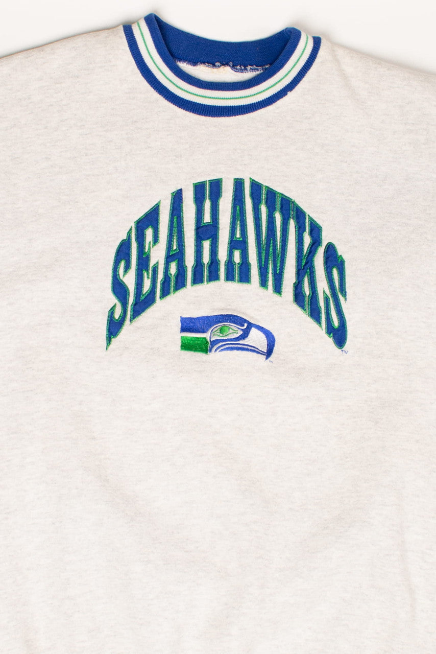 Vintage Embroidered Seattle Seahawks Sweatshirt (1990s)
