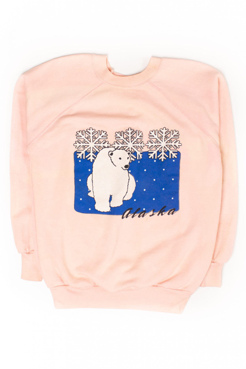 Vintage Alaska Polar Bear Sweatshirt (1980s)
