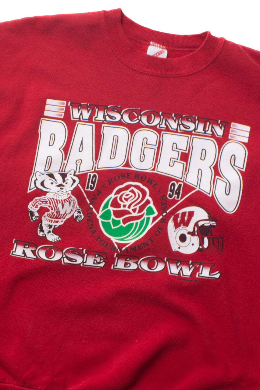 Vintage Wisconsin Badgers Rose Bowl Sweatshirt (1994) 2