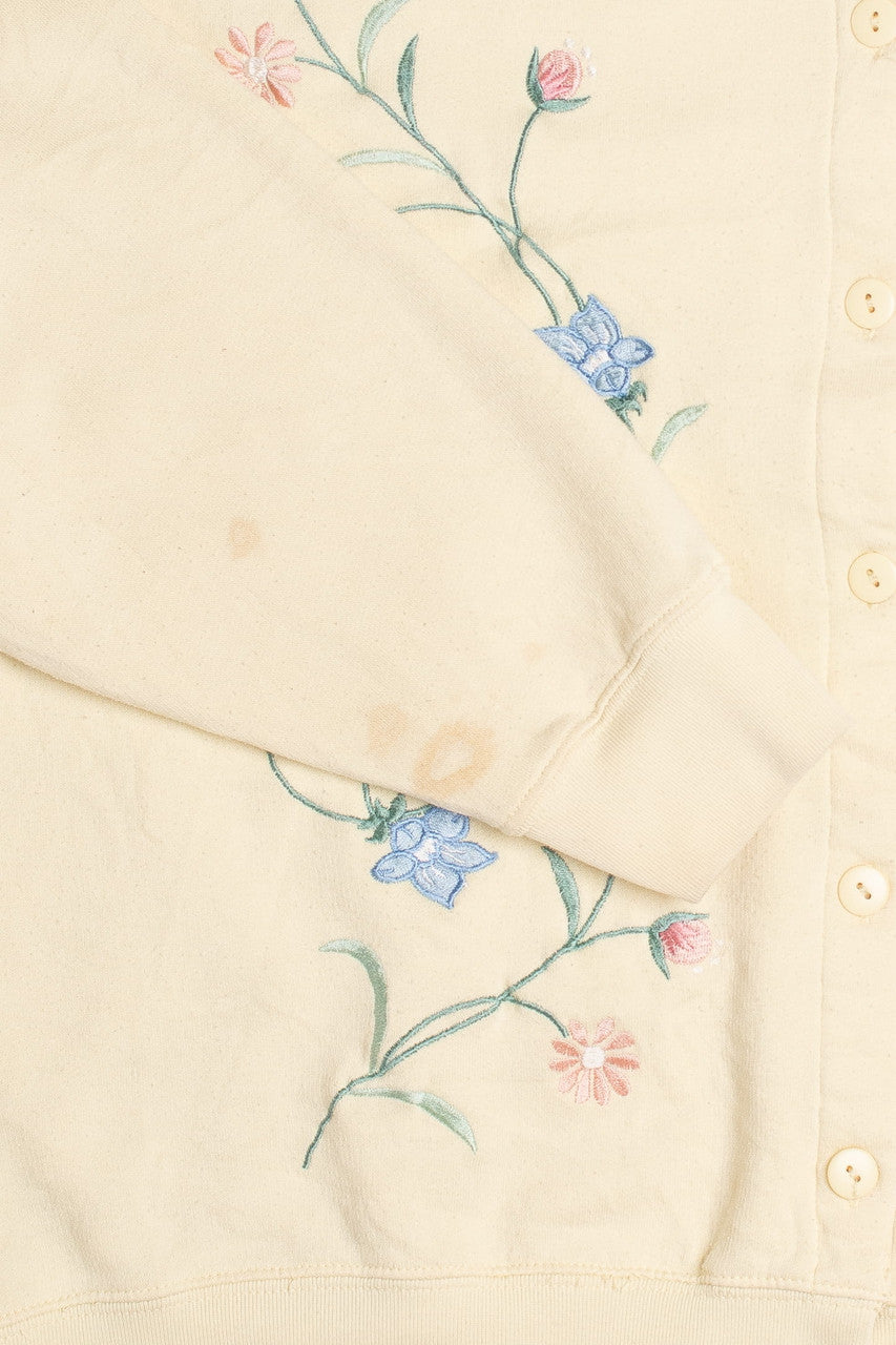 Yellow Floral Sweatshirt