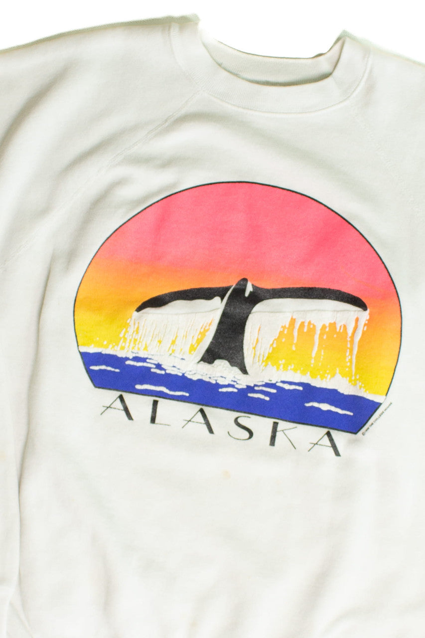 Vintage Alaska Whale Tail Sweatshirt (1990)