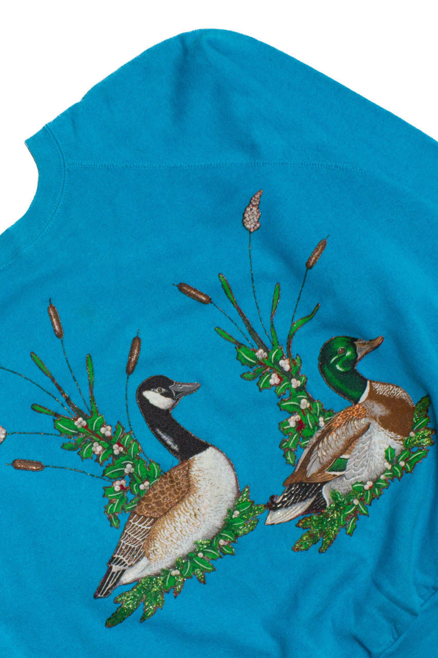 Vintage Goose and Duck Cattail Swimmin' Sweatshirt (1980s)