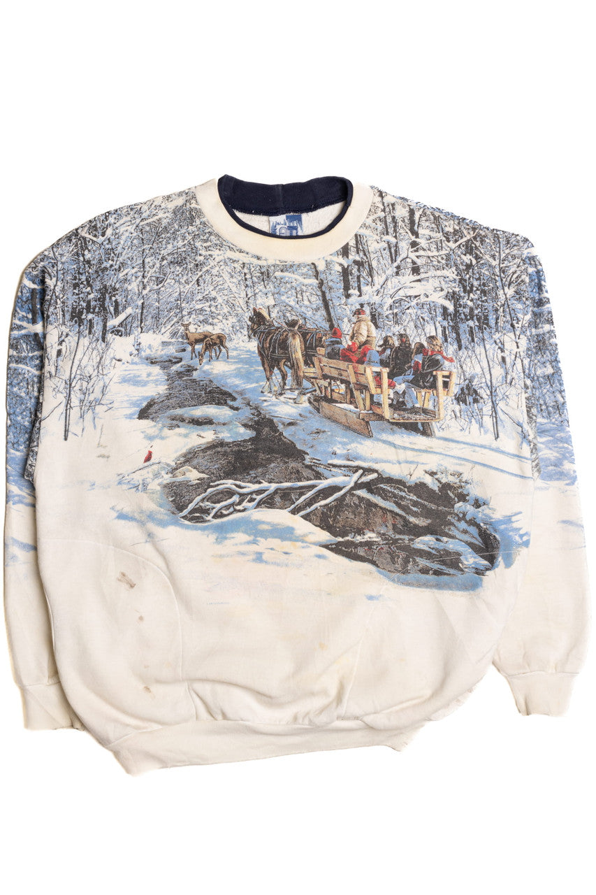Art Unlimited Winter Sleigh Sweatshirt