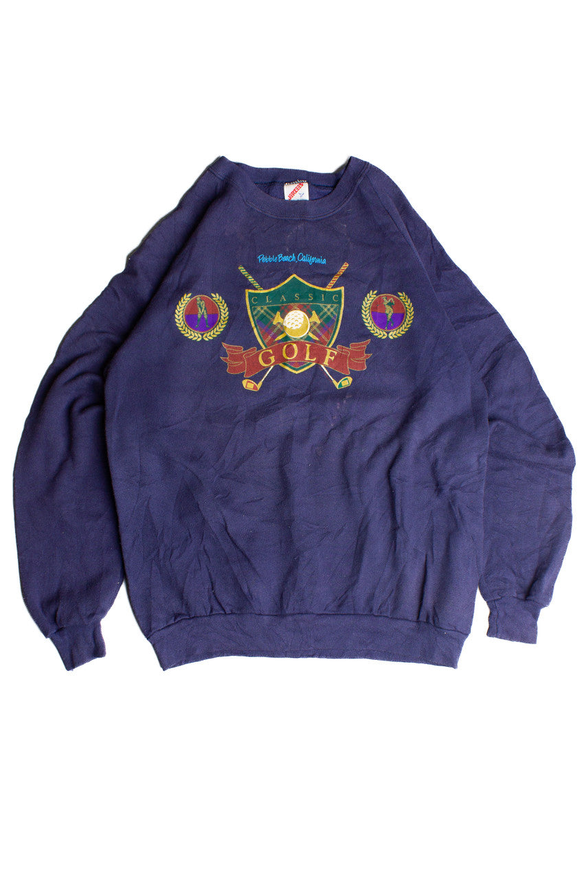 Vintage Navy Blue Golf Sweatshirt 8676