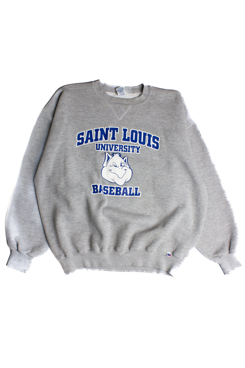 Vintage Saint Louis University Baseball Sweatshirt 8692