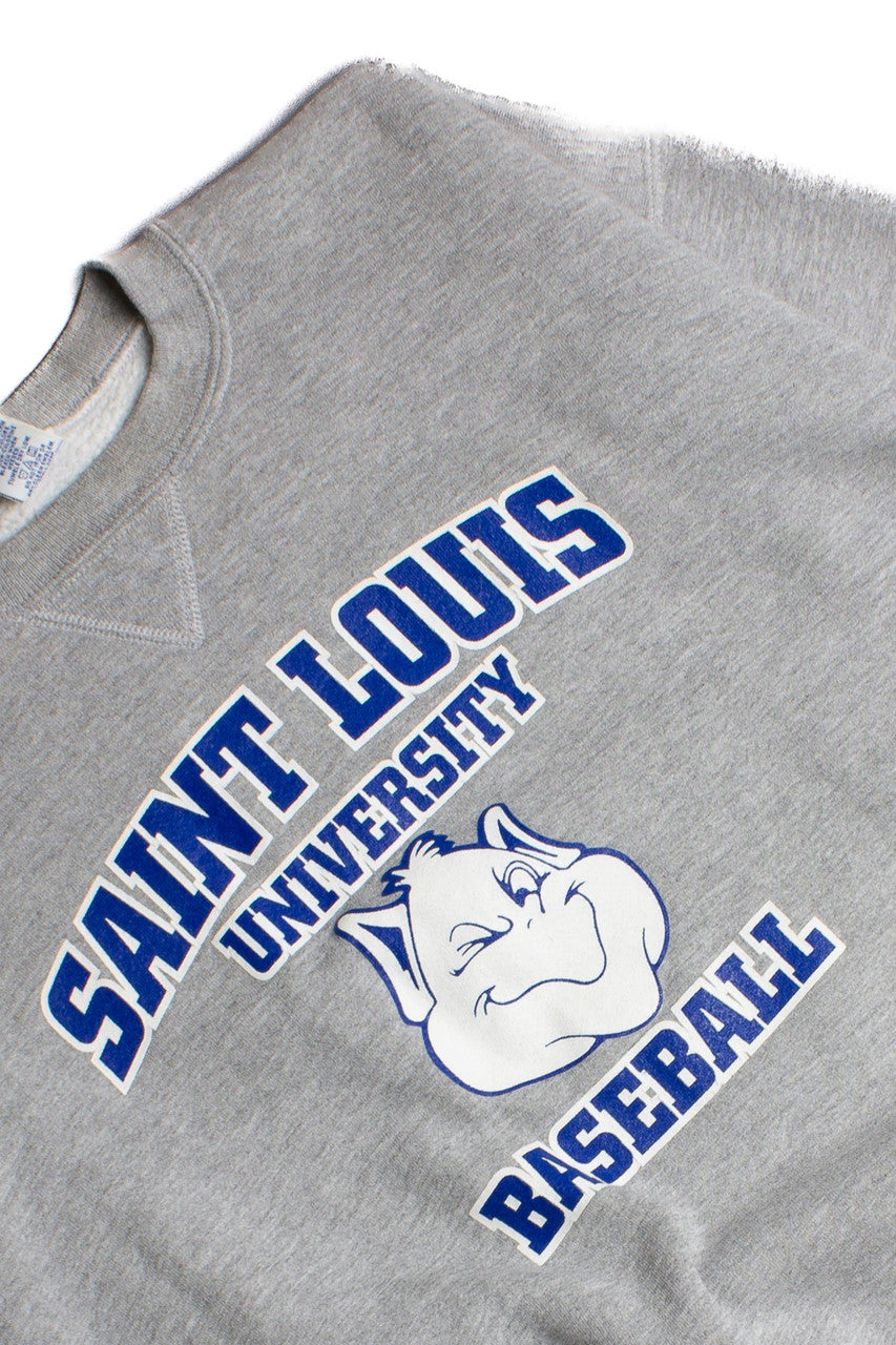 Vintage Saint Louis University Baseball Sweatshirt 8692