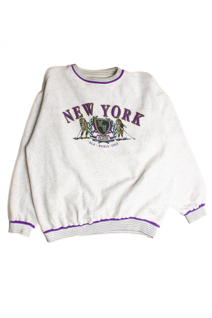 Vintage New York Old World Golf Sweatshirt (1990s)
