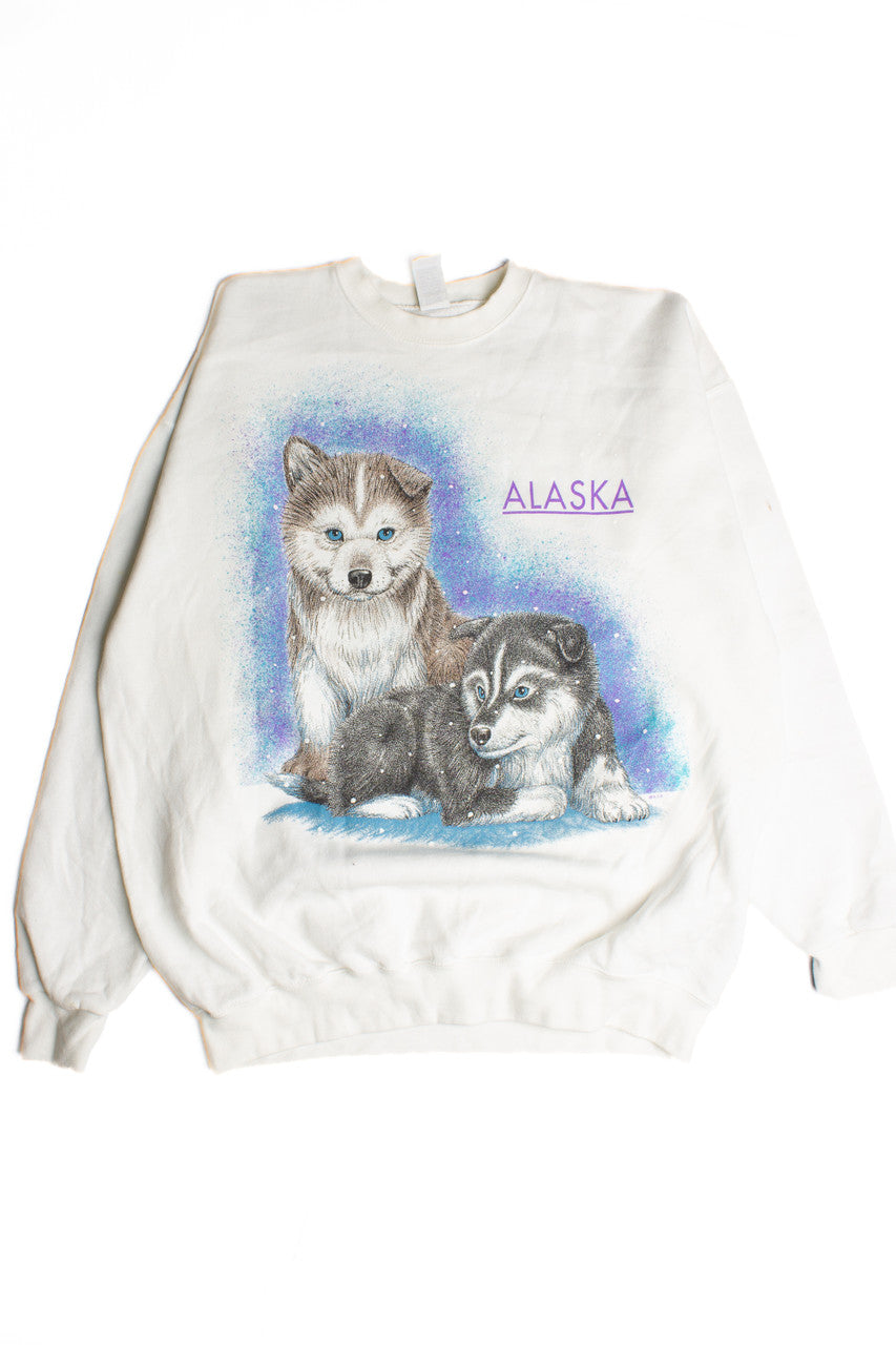 Vintage Alaska Husky Sweatshirt (1990s) 8729