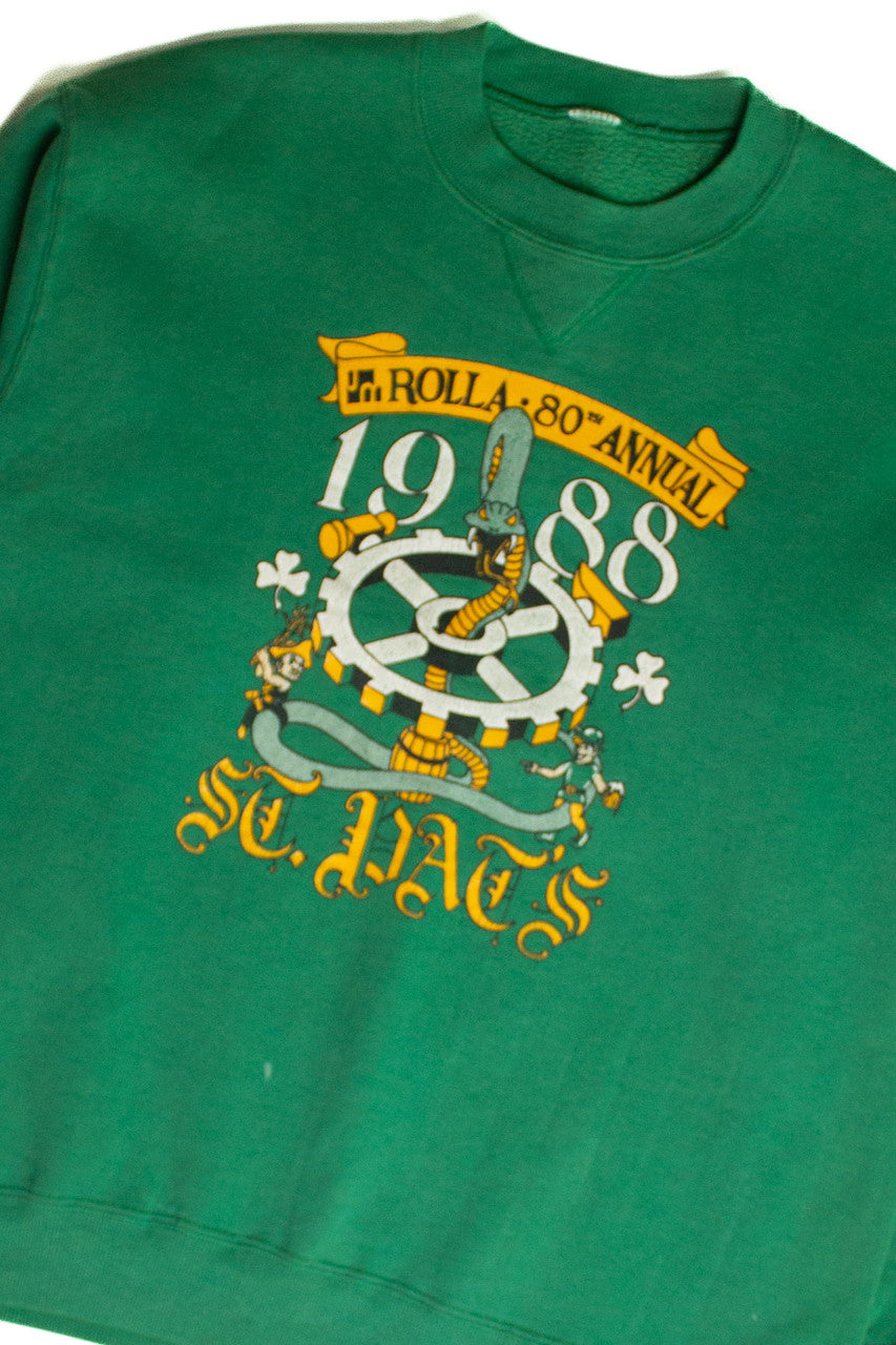 Vintage Rolla 80th Annual St. Pat's Sweatshirt (1988)