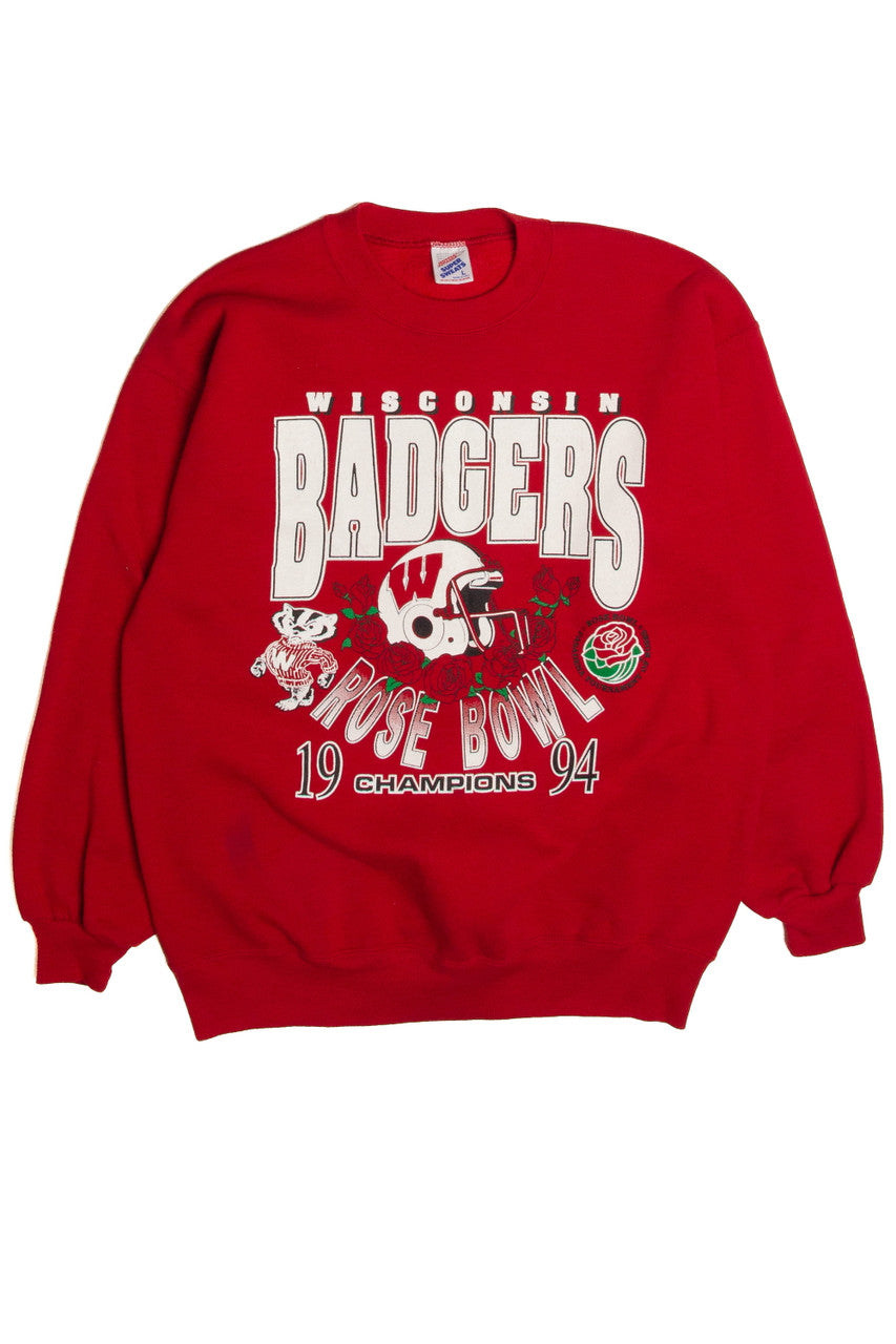 Vintage Wisconsin Badgers Rose Bowl Champions Sweatshirt (1990s)