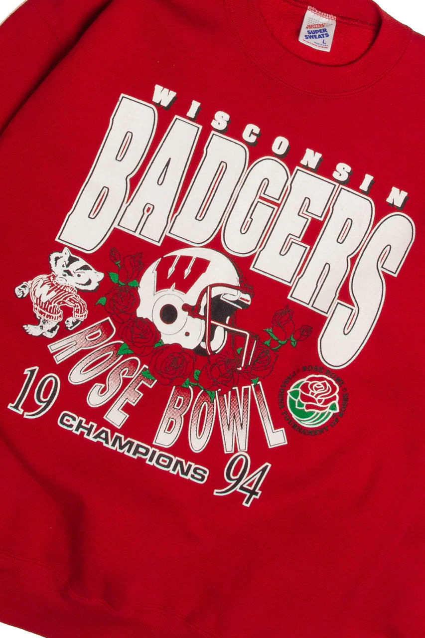 Vintage Wisconsin Badgers Rose Bowl Champions Sweatshirt (1990s)