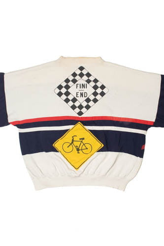 Vintage 1980's Reebok Cyclists Union Jack Sweatshirt