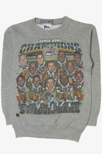 Vintage 2000 Super Bowl Champions St. Louis Rams Sweatshirt