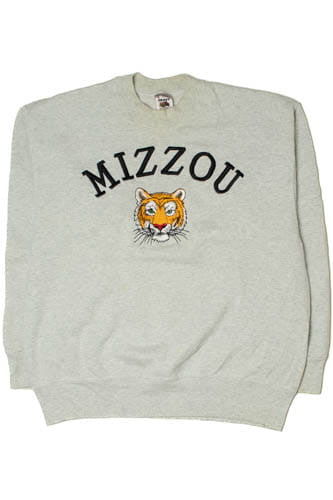 Vintage Mizzou Tigers Embroidered Sweatshirt