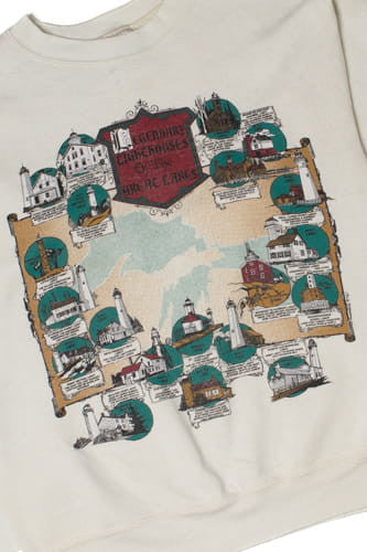 Vintage Legendary Lighthouses Of The Great Lakes Sweatshirt