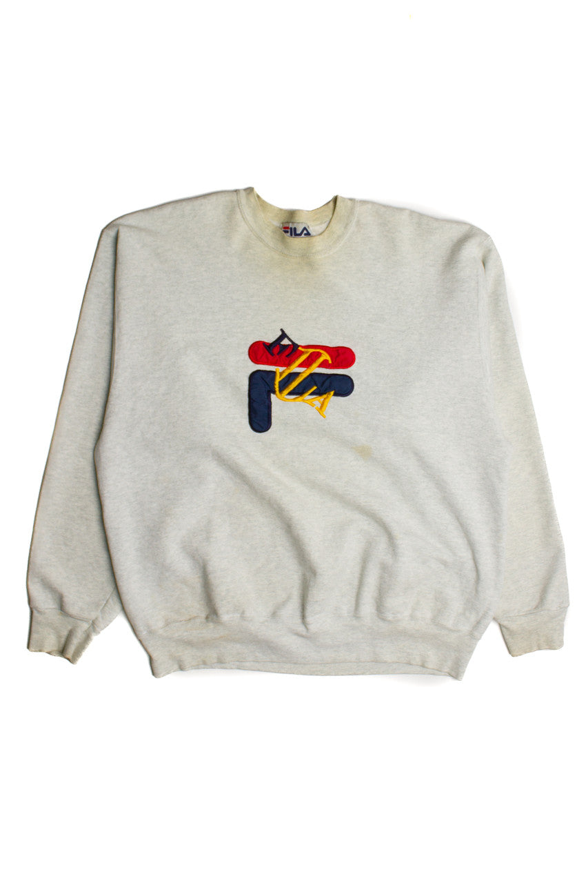 Vintage FILA Thrashed Sweatshirt (1980s) 8970