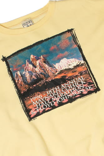 Vintage 1996 Marathon Mountain Landscape Sweatshirt