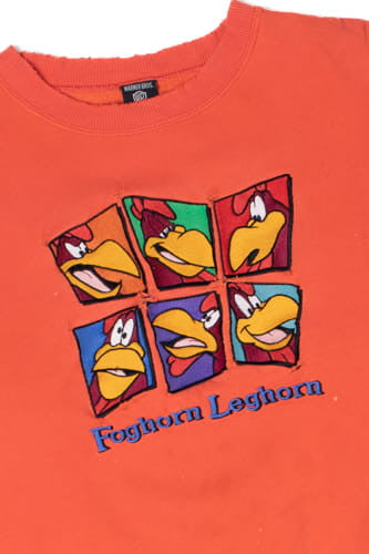 Vintage Thrashed Looney Tunes Foghorn Leghorn Warner Bros. Sweatshirt