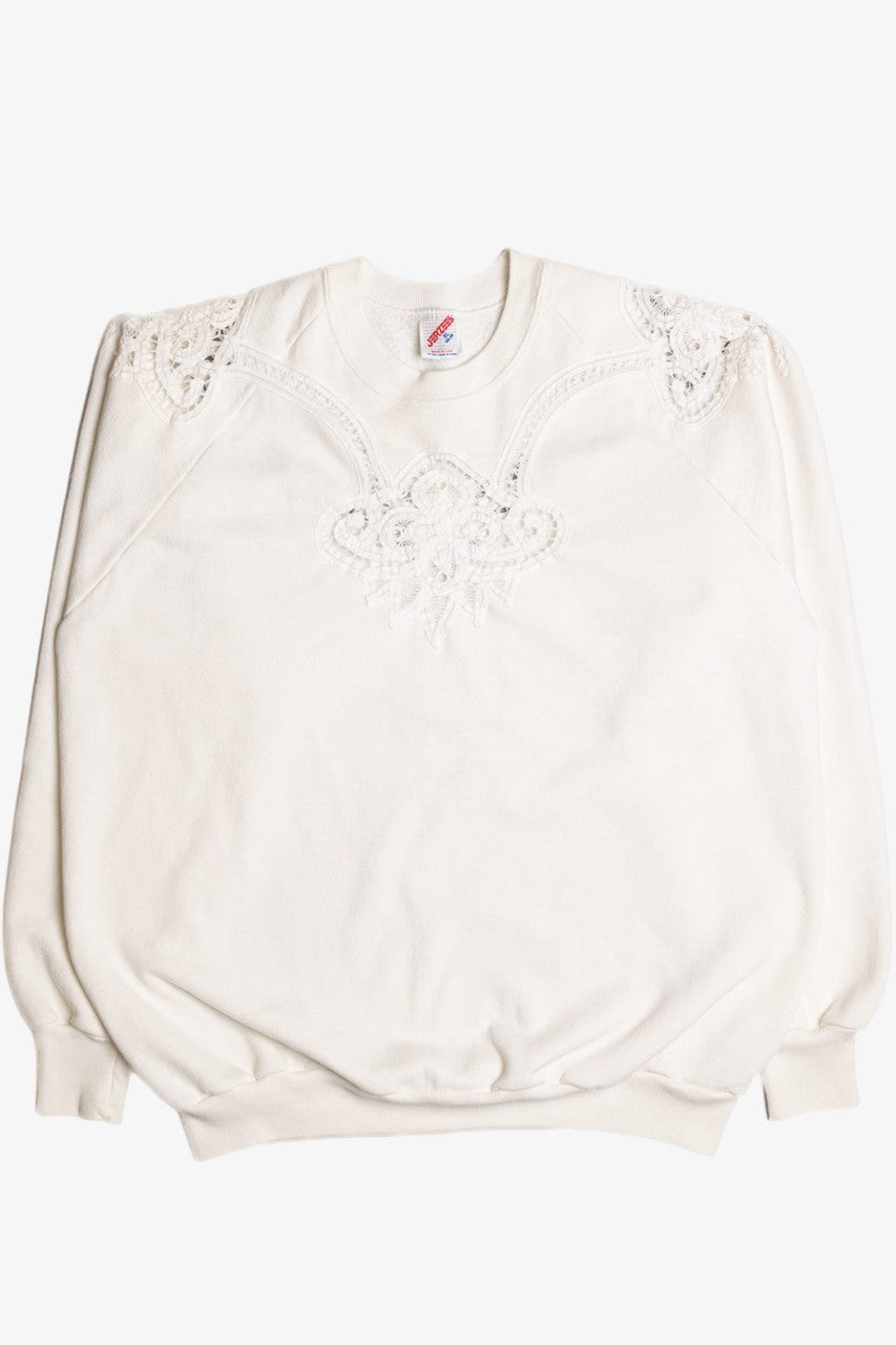 White Lace Sweatshirt 9281
