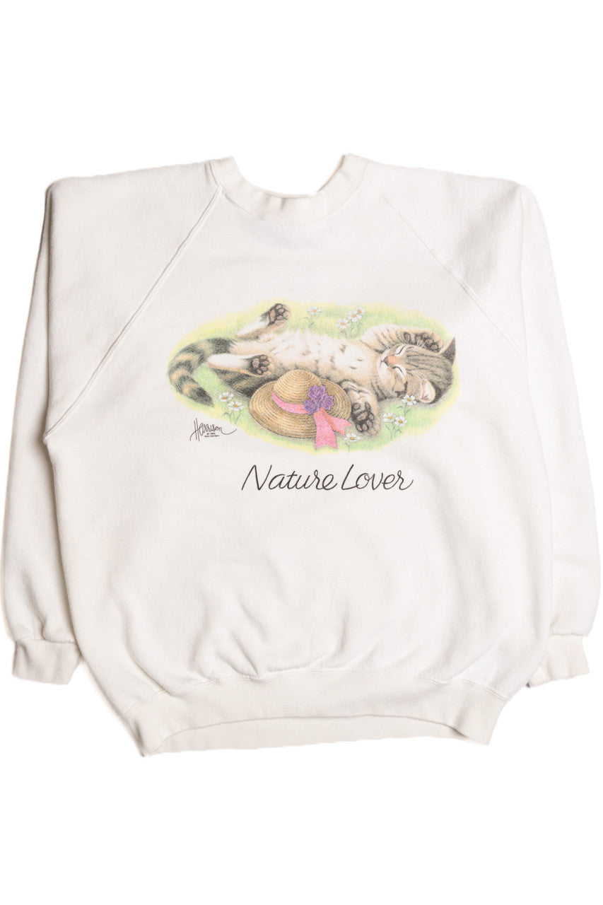 Nature Lover Kitten Sweatshirt 9291