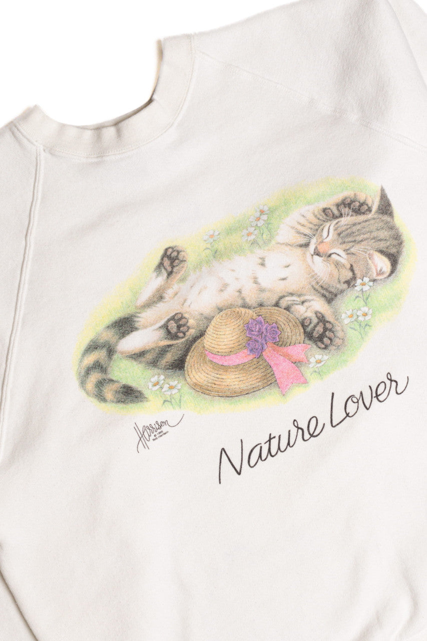 Nature Lover Kitten Sweatshirt 9291