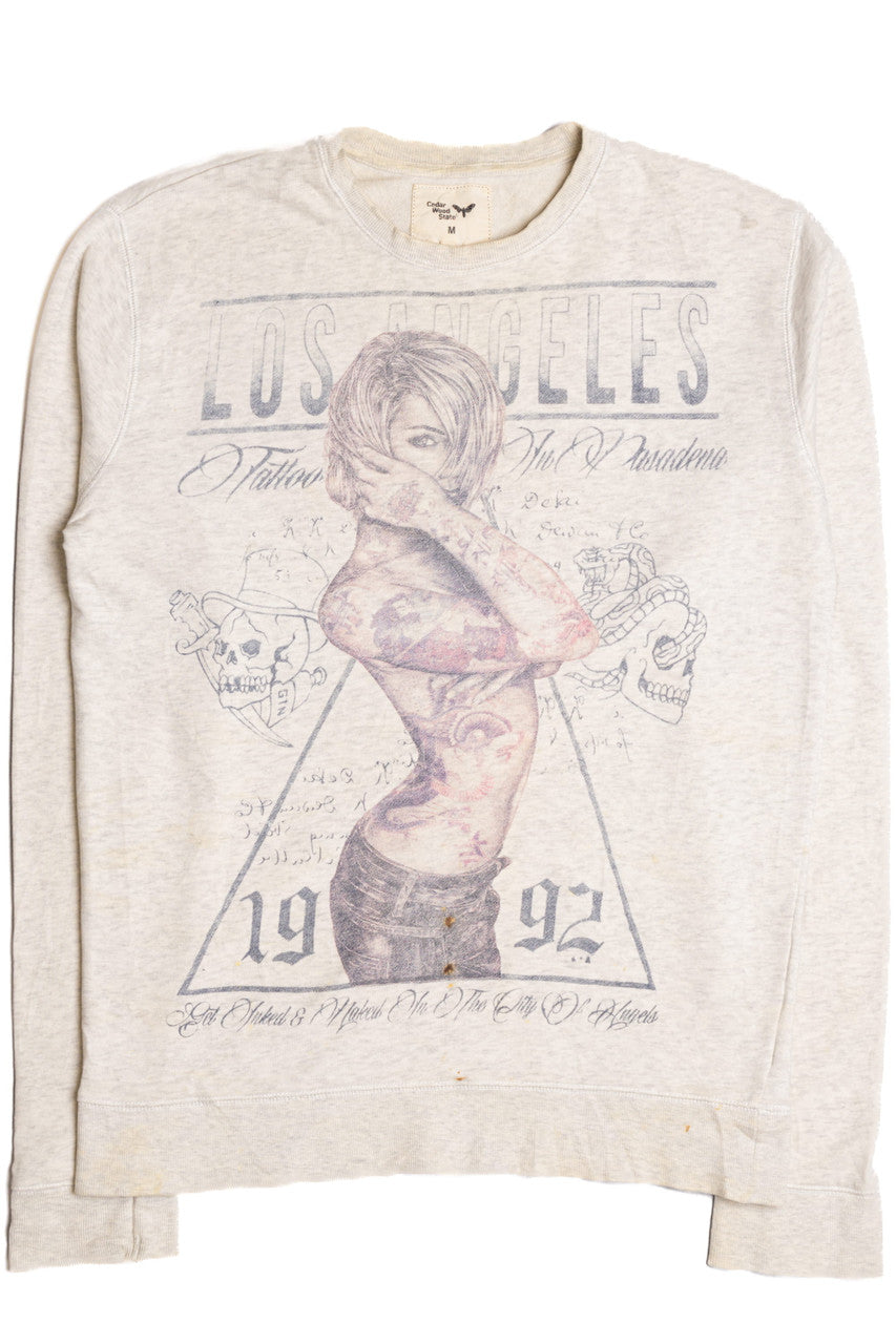 Stained 1992 Los Angeles Tattoo Sweatshirt 9331