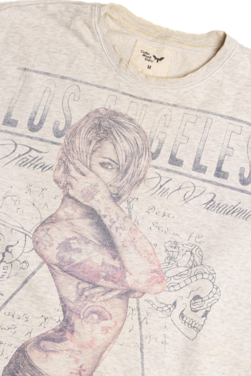 Stained 1992 Los Angeles Tattoo Sweatshirt 9331