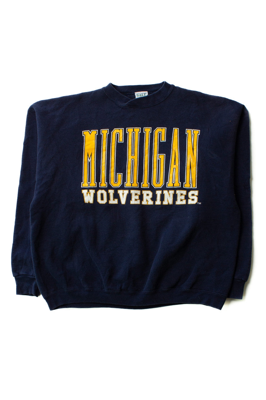 Vintage Michigan Wolverines "Go Blue" Sweatshirt (1990s)