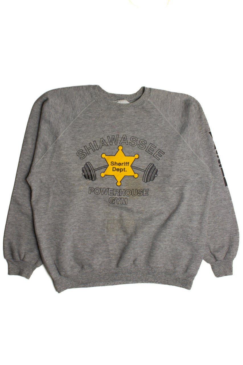 Vintage Sheriff's Department Powerhouse Gym Sweatshirt (1990s) 9455