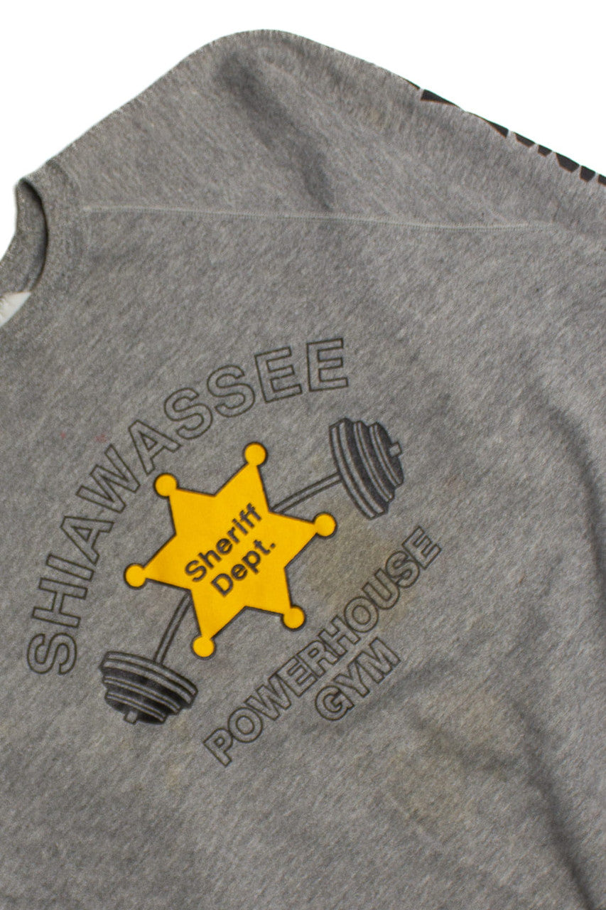 Vintage Sheriff's Department Powerhouse Gym Sweatshirt (1990s) 9455