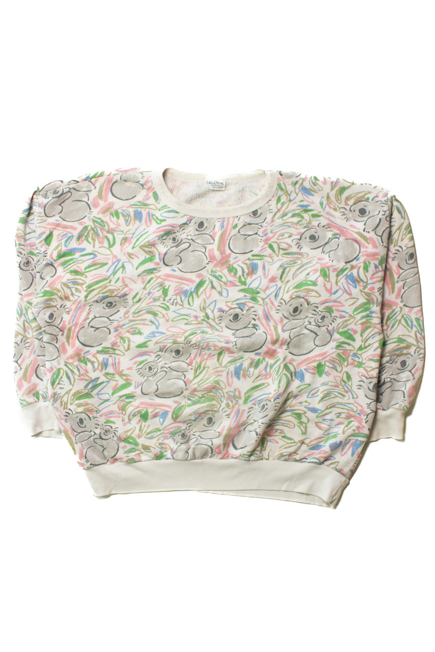 Vintage Ken Done Koala Print Sweatshirt (1990s)