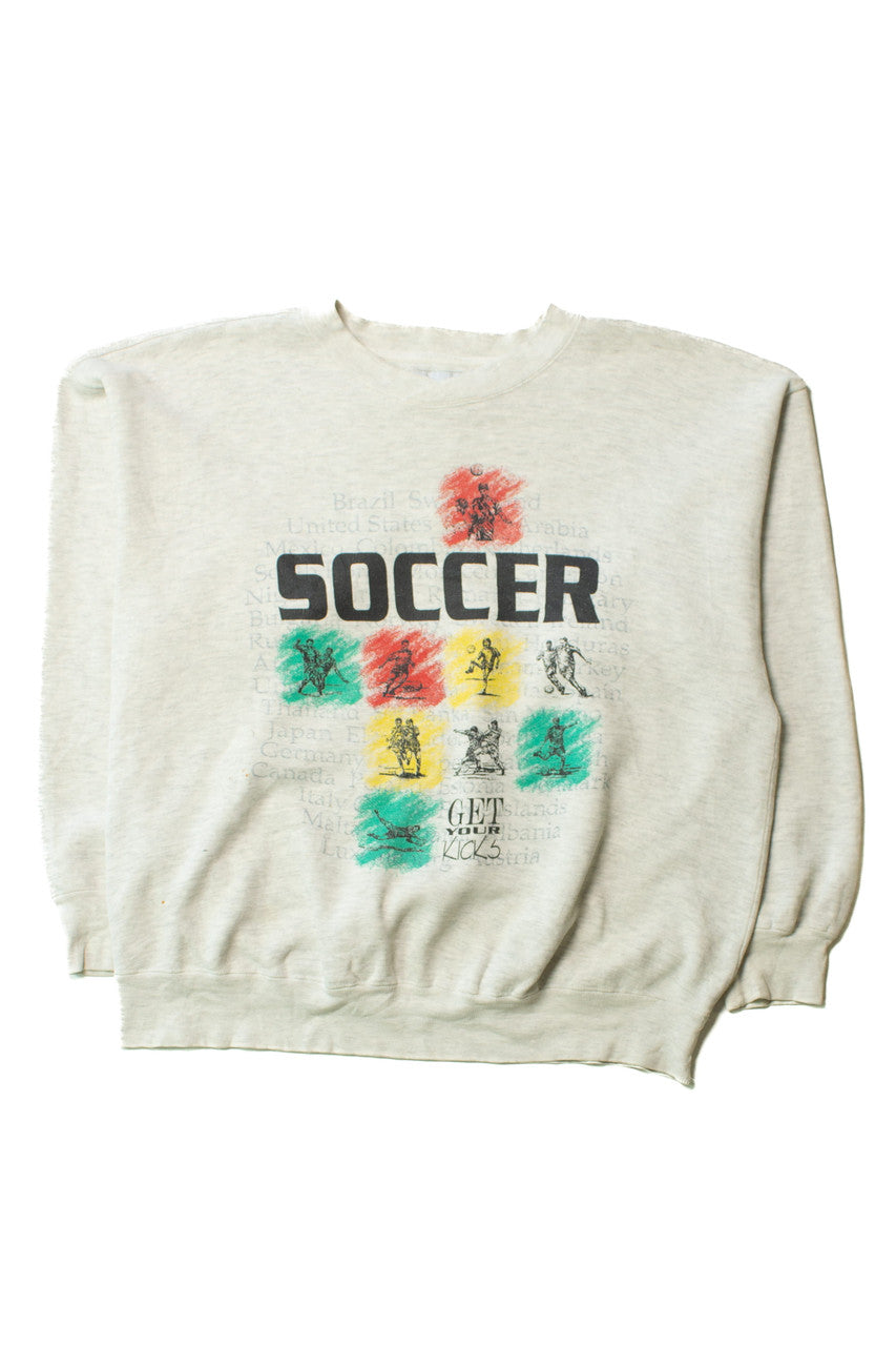 Vintage Soccer Get Your Kicks Sweatshirt (1990s)