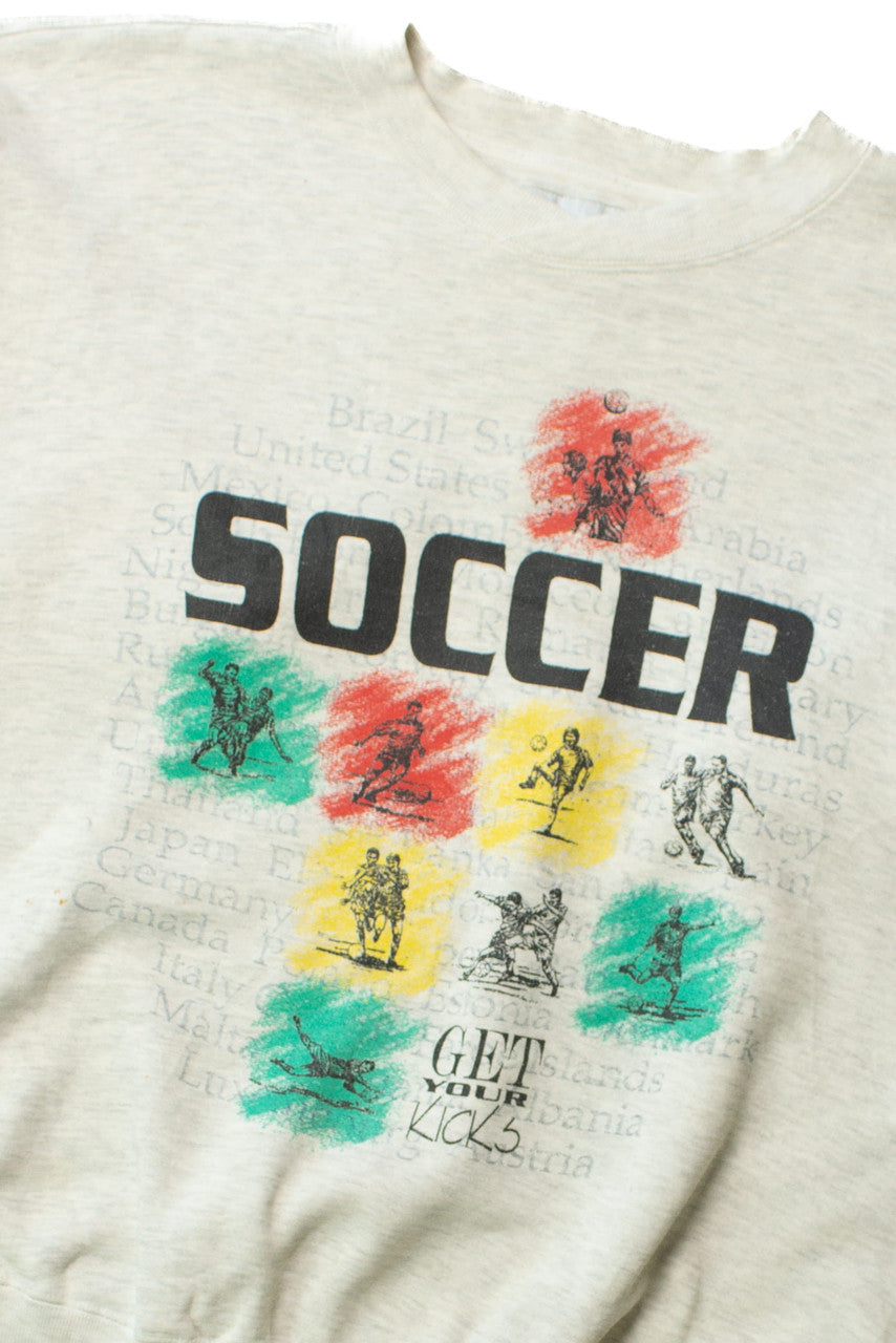 Vintage Soccer Get Your Kicks Sweatshirt (1990s)
