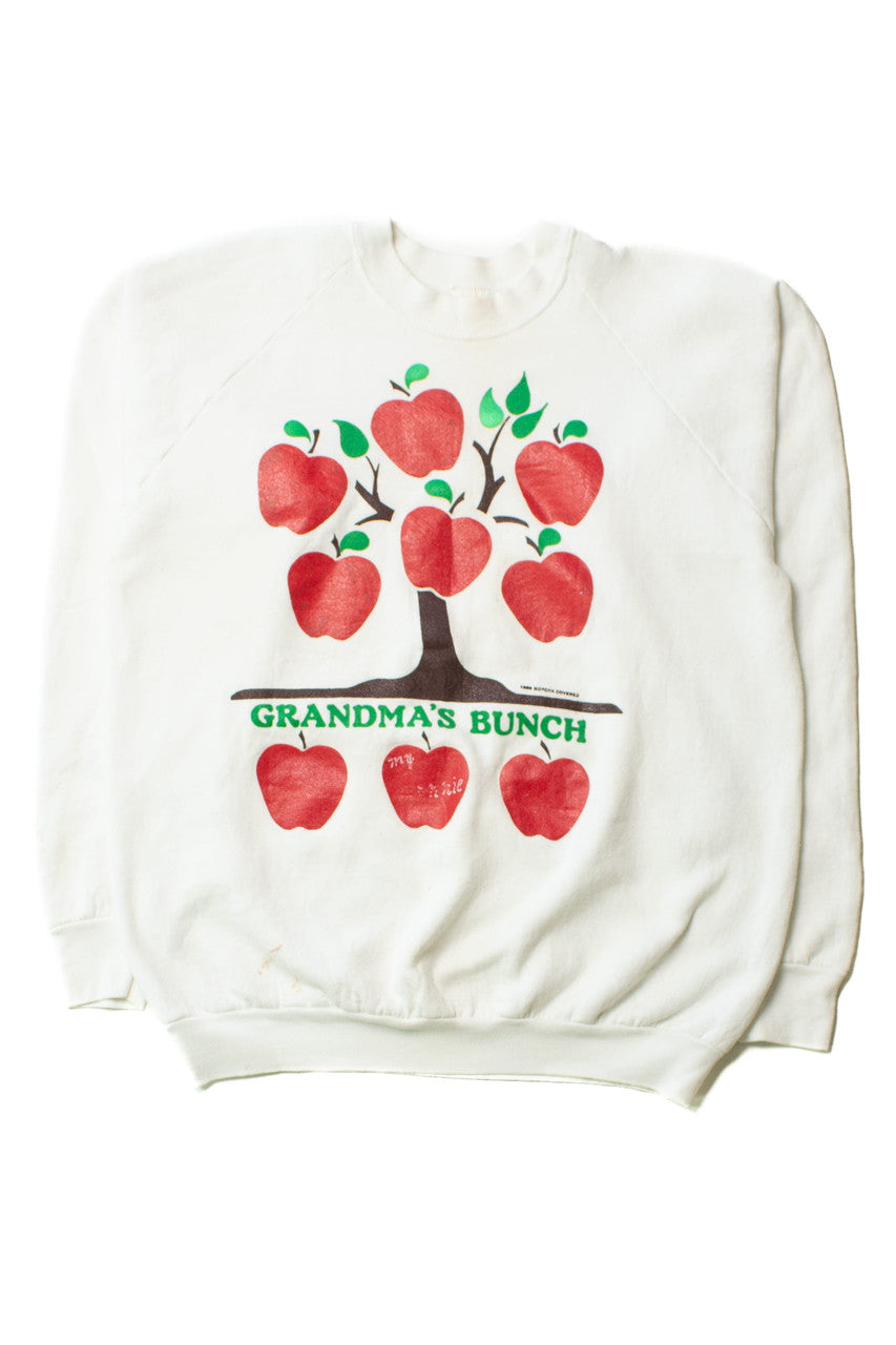 Vintage Grandma's Apple Bunch Sweatshirt (1989)