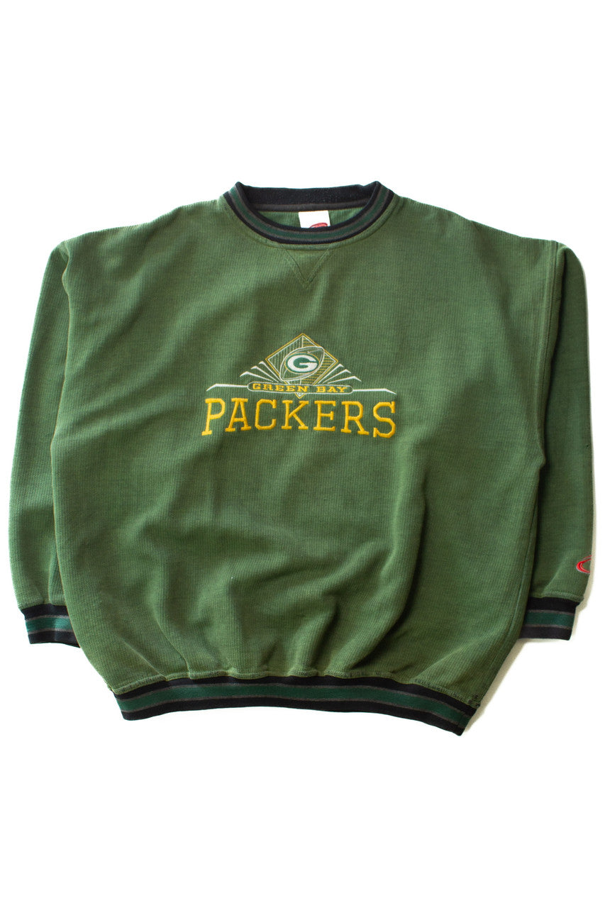 Vintage Knit Green Bay Packers Sweatshirt (1990s)