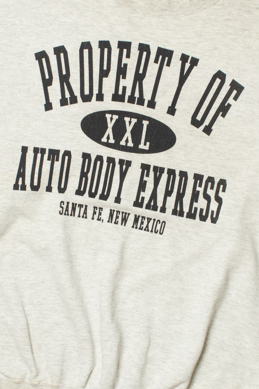 Vintage Distressed XXL "Auto Body Express" Sweatshirt