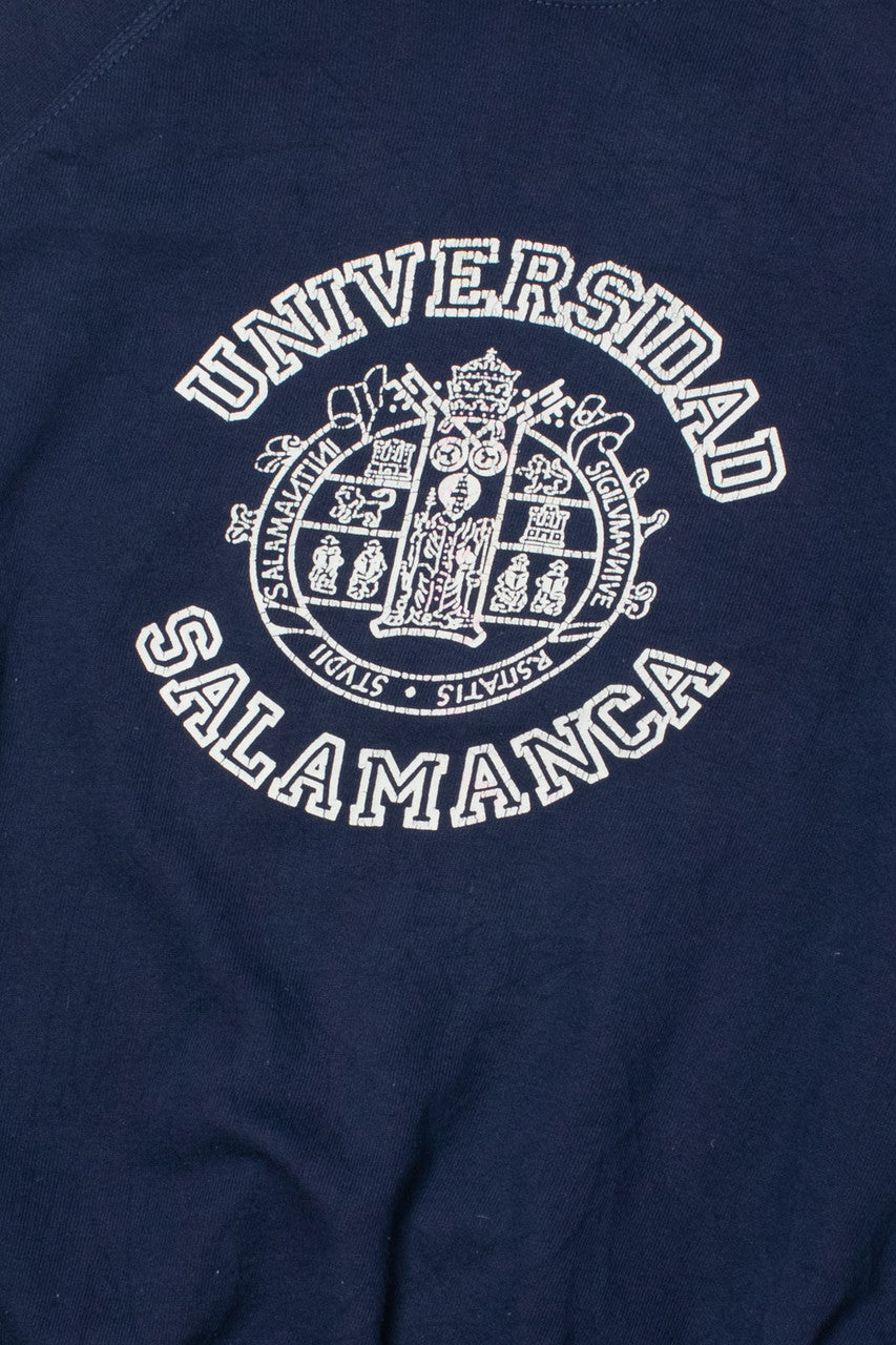 Vintage "Universidad Salamanca" Spain Navy Sweatshirt