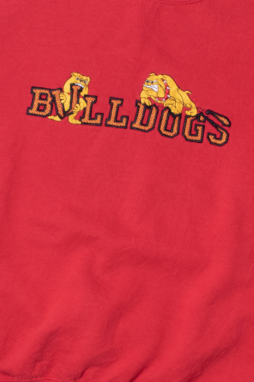 Vintage "Bulldogs" Embroidered Team Logo Sweatshirt